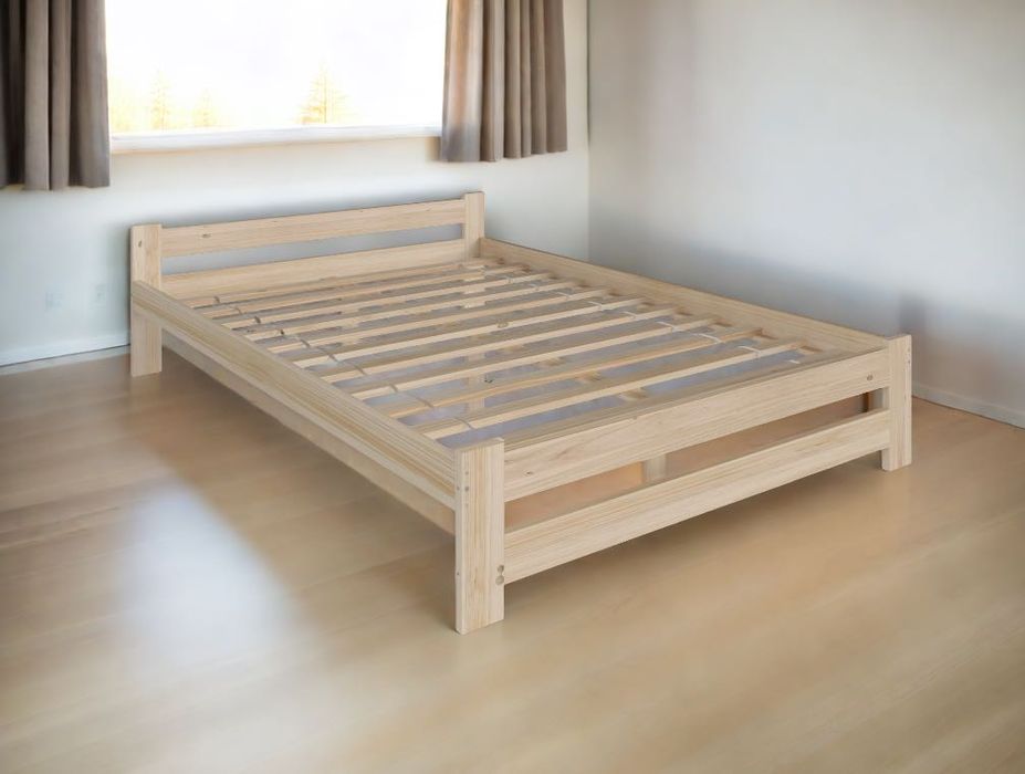 Łóżko Drewniane Małżeńskie Sosnowe Tapczan Hotelowe Pracownicze WYSYŁK