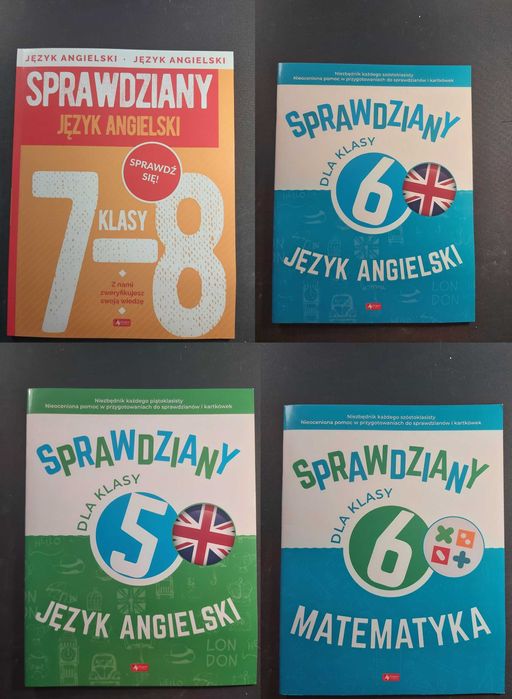 sprawdziany matematyka angielski klasa 5-8