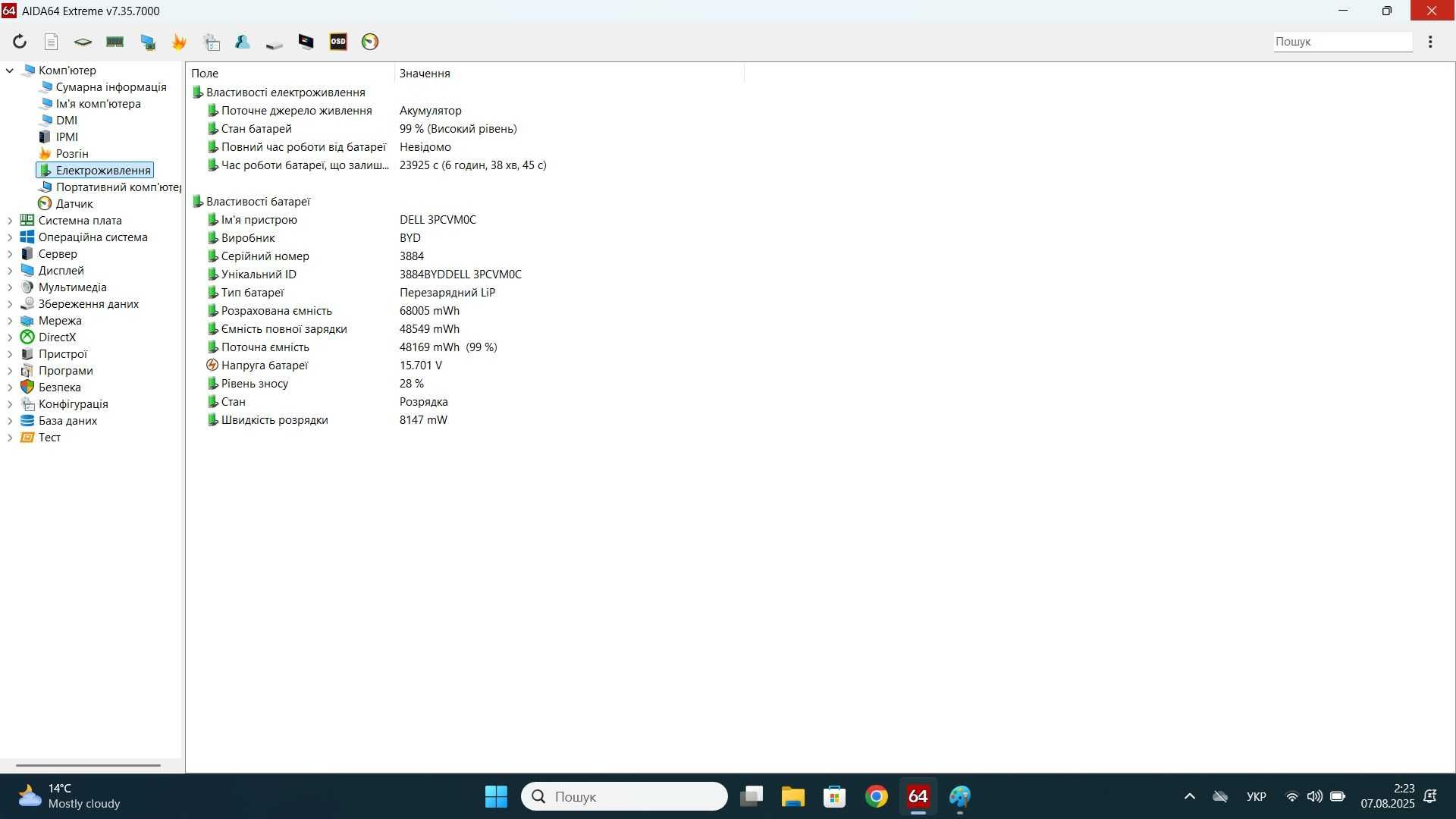 Ігровий Dell 5511 15.6" i5-10400H/16Gb/256GB/MX250/FHD IPS