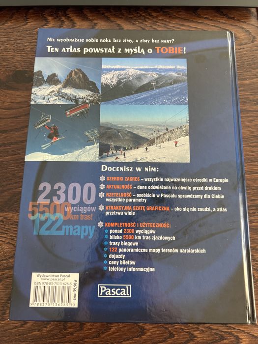Pascal Atlas narciarski Czechy Polska Słowacja Austria Włochy