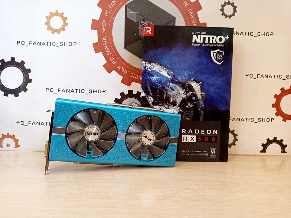 Відеокарта Sapphire Radeon RX 580 8G Special Edition METAL BLUE NITRO+