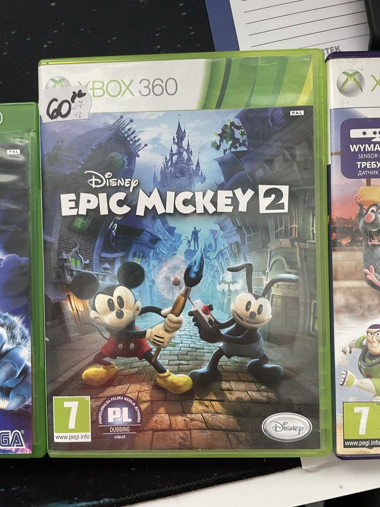 Sonic ,epic mickey,rush i sonic