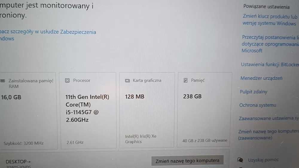 Laptop LENOVO ThinkPad T14 Gen 2 14" FHD i5-1145G7 16/256SSD Windows
