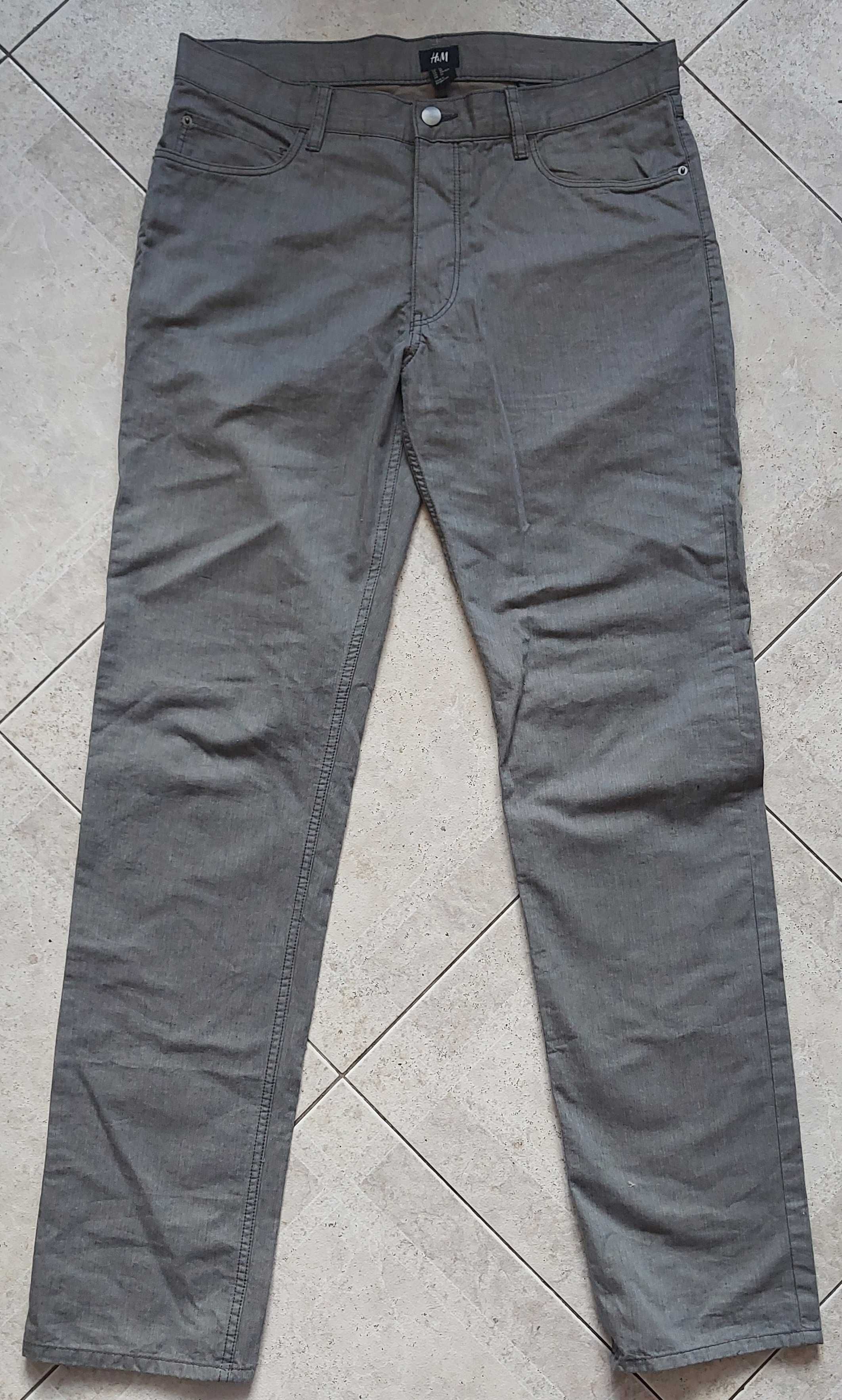 мужские серые джинсы  H&M  размер 32