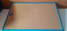 Quadro em cortiça, azul, ideal para crianças