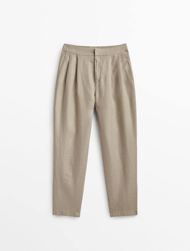 Massimo Dutti spodnie 100% len NOWE