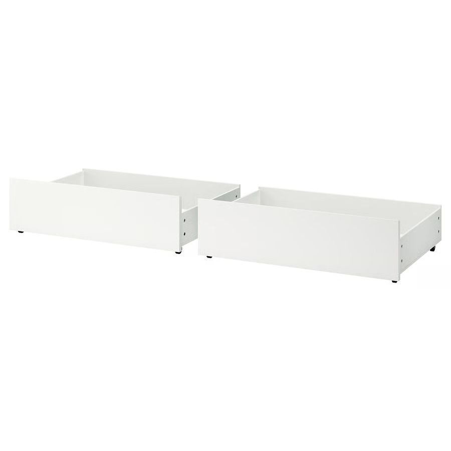 Łóżko HEMNES 160x200cm + szuflady pod łóżko + dno łóżka LÖNSET