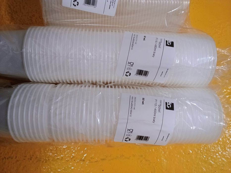 Pojemnik na lody lub zupę z pokrywką 450 ml - 100 sztuk