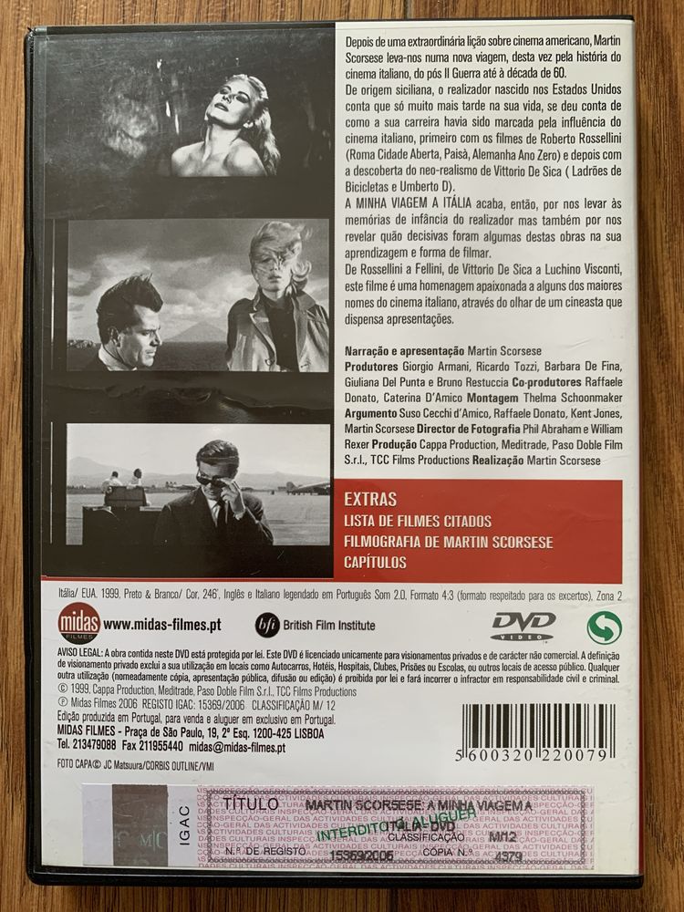 A Minha Viagem a Itália - Martin Scorsese - 2 dvds