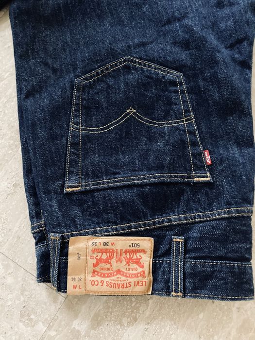 Spodnie jeansy męskie Levis 501 W38 / L 32  r.XXL/ XXXL stan idealny