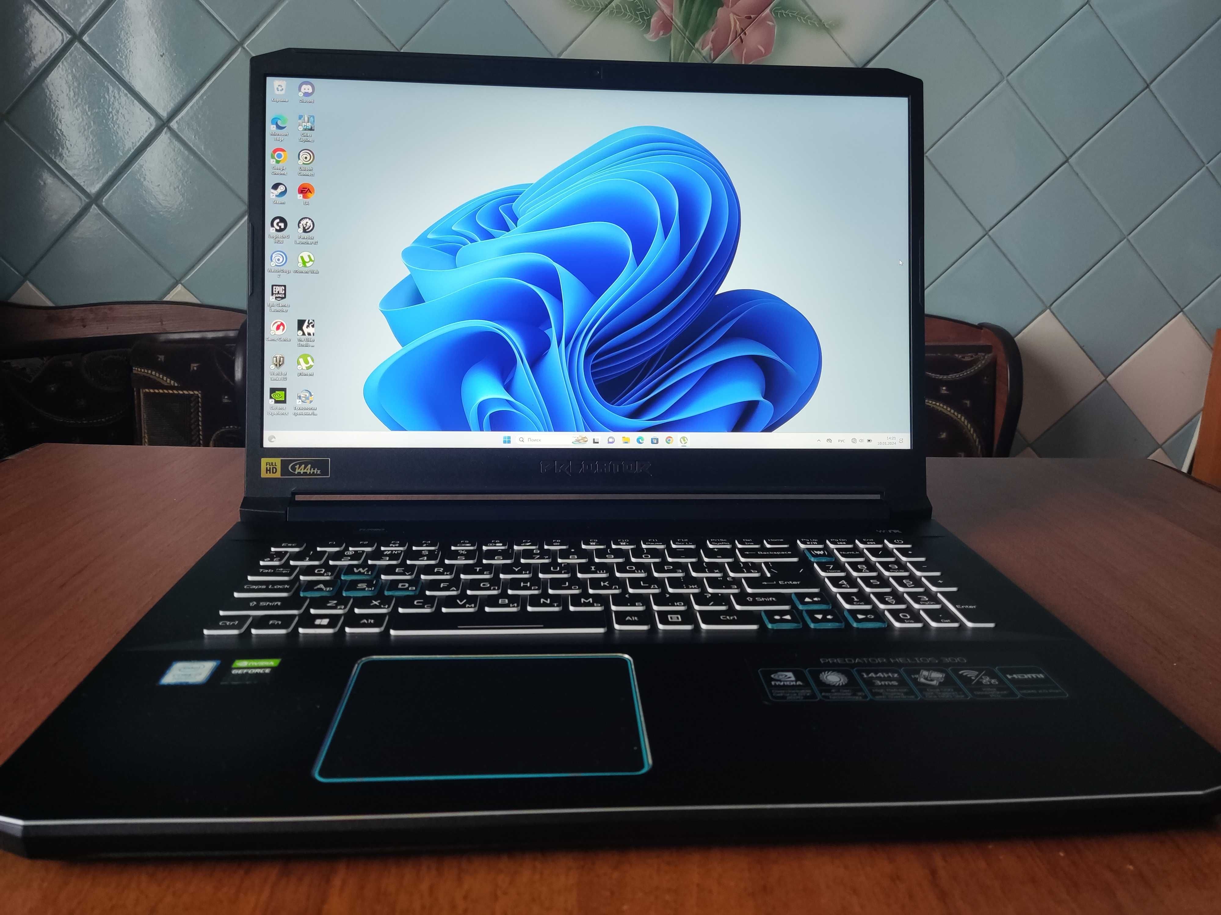 Ноутбук ігровий Acer Predator Helios 300, PH317-53