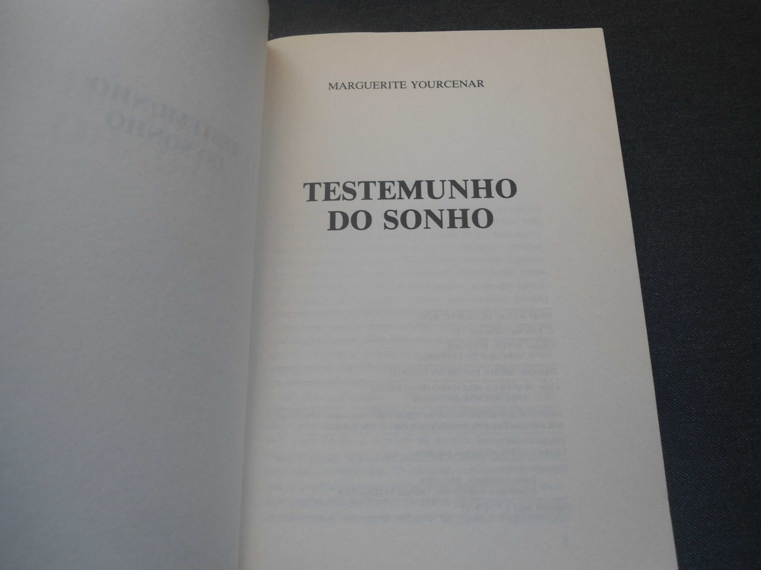 Testemunho do Sonho por Marguerite Yourcenar