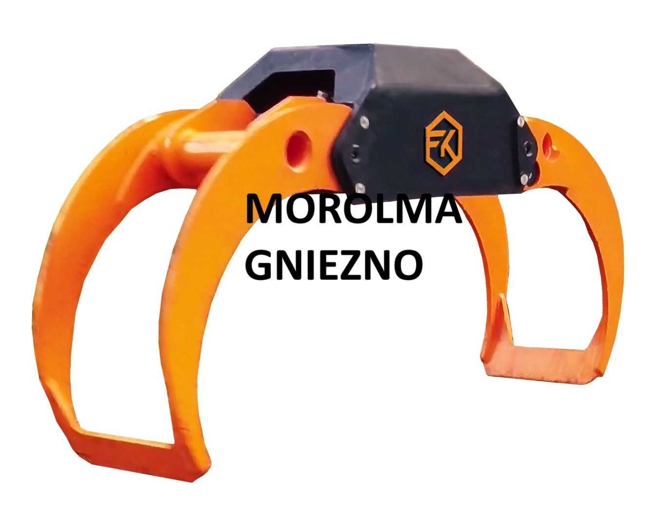Chwytak kleszcze do drewna bali R27 34 49 FK MACHINERY przyczepa leśna