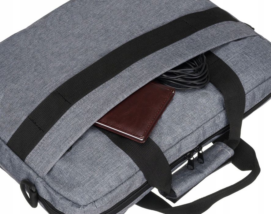 torba na laptopa z wytrzymałego poliestru - peterson