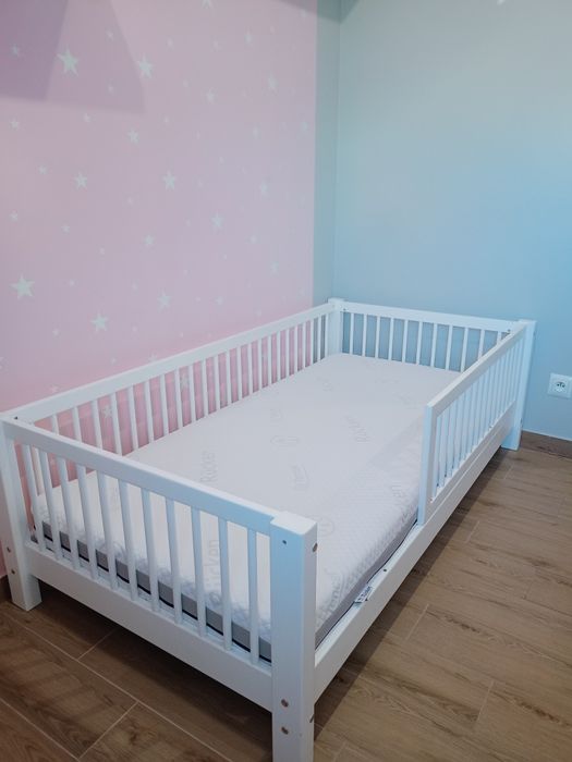 Łóżeczko Luletto 160x80 + materac Rucken stark
