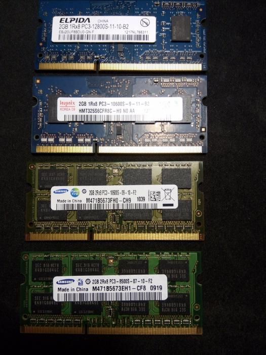 Memórias PC DDR3 2Gb