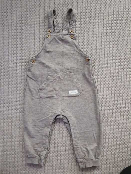 Ogrodniczki dresowe spodnie na szelkach Newbie r. 74 - 86