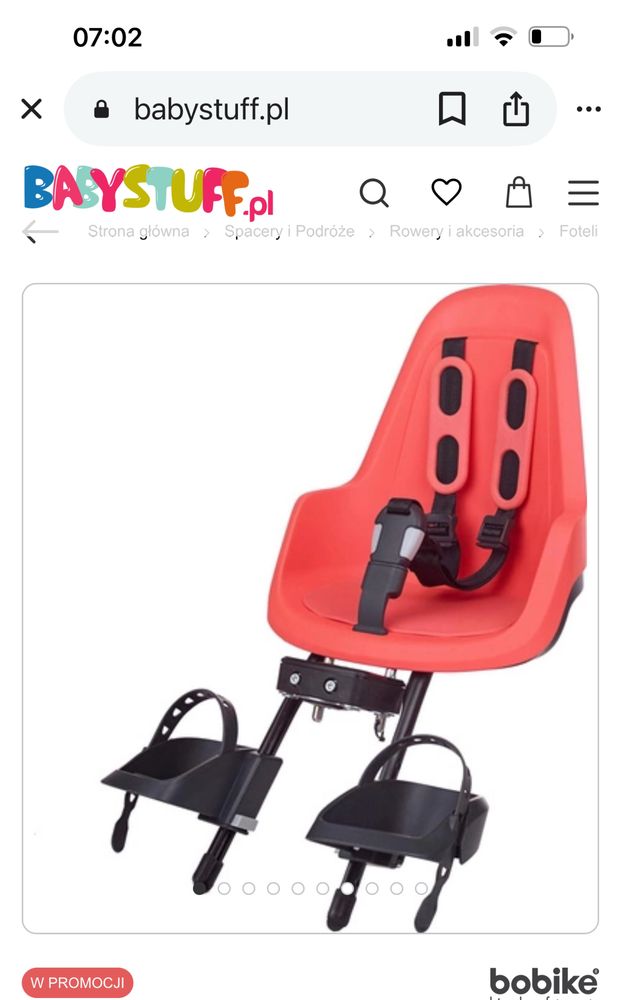 Bobike Rowerowy Z Osłona Na Przód Szaro-Czarny