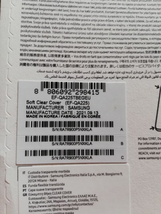 Etui plecki soft Clear cover Samsung a22 oryginał