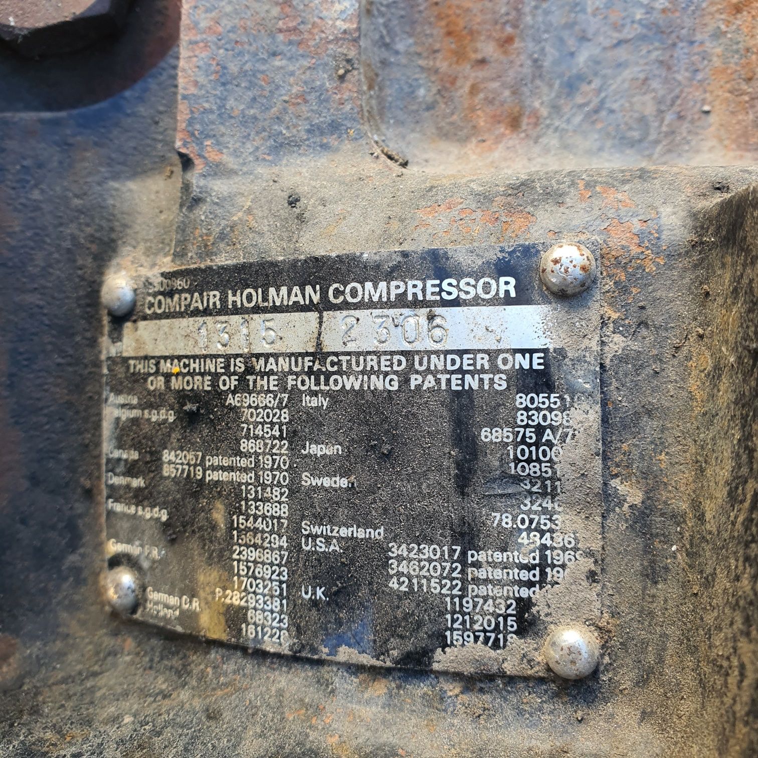 Sprezarka powietrza compair holman compressor