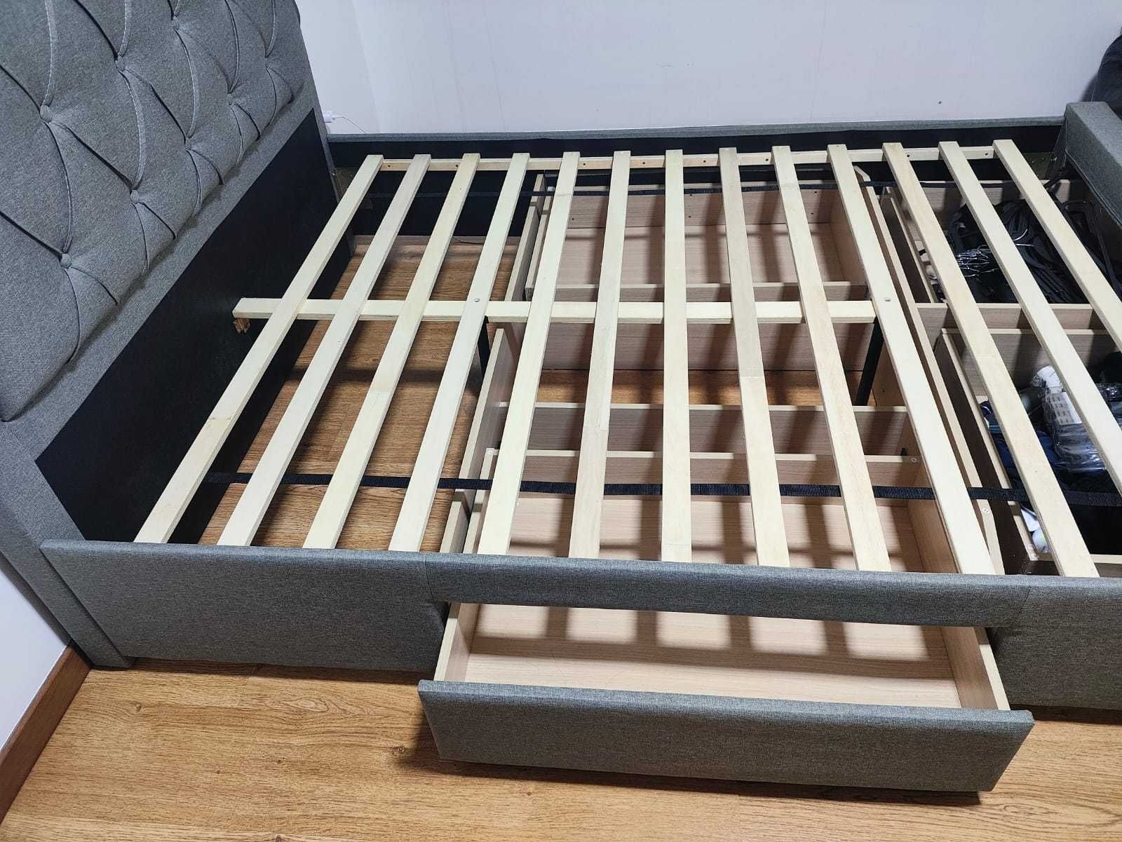 Cama de casal BIA com 4 gavetas