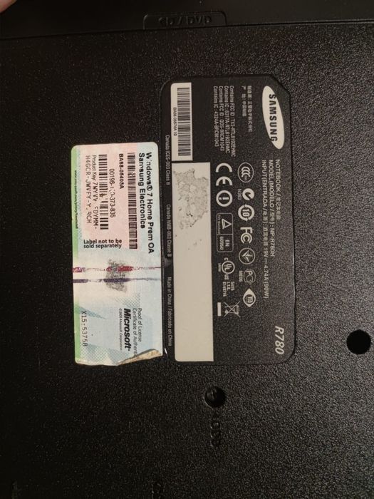 Samsung R780 без зарядки