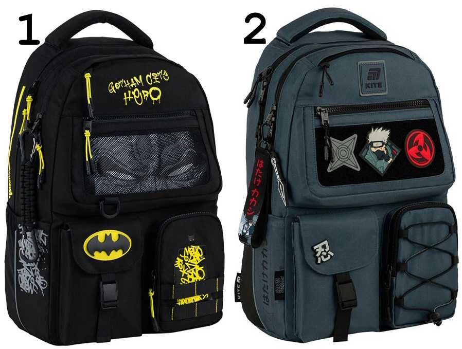 Рюкзак шкільний для підлітків Kite, NARUTO, Batman на зріст 130-145 см