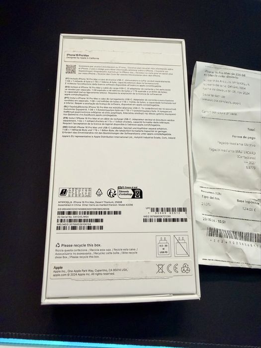 Iphone 16 pro max 256gb gold desert titanium