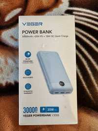 Зовнішній акумулятор Power bank VEGER V3008 L30 30000 Mah батарея