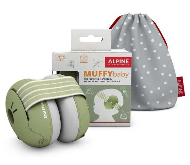 Nauszniki wygłuszające redukujące hałas dzieci niemowlęta Alpine baby