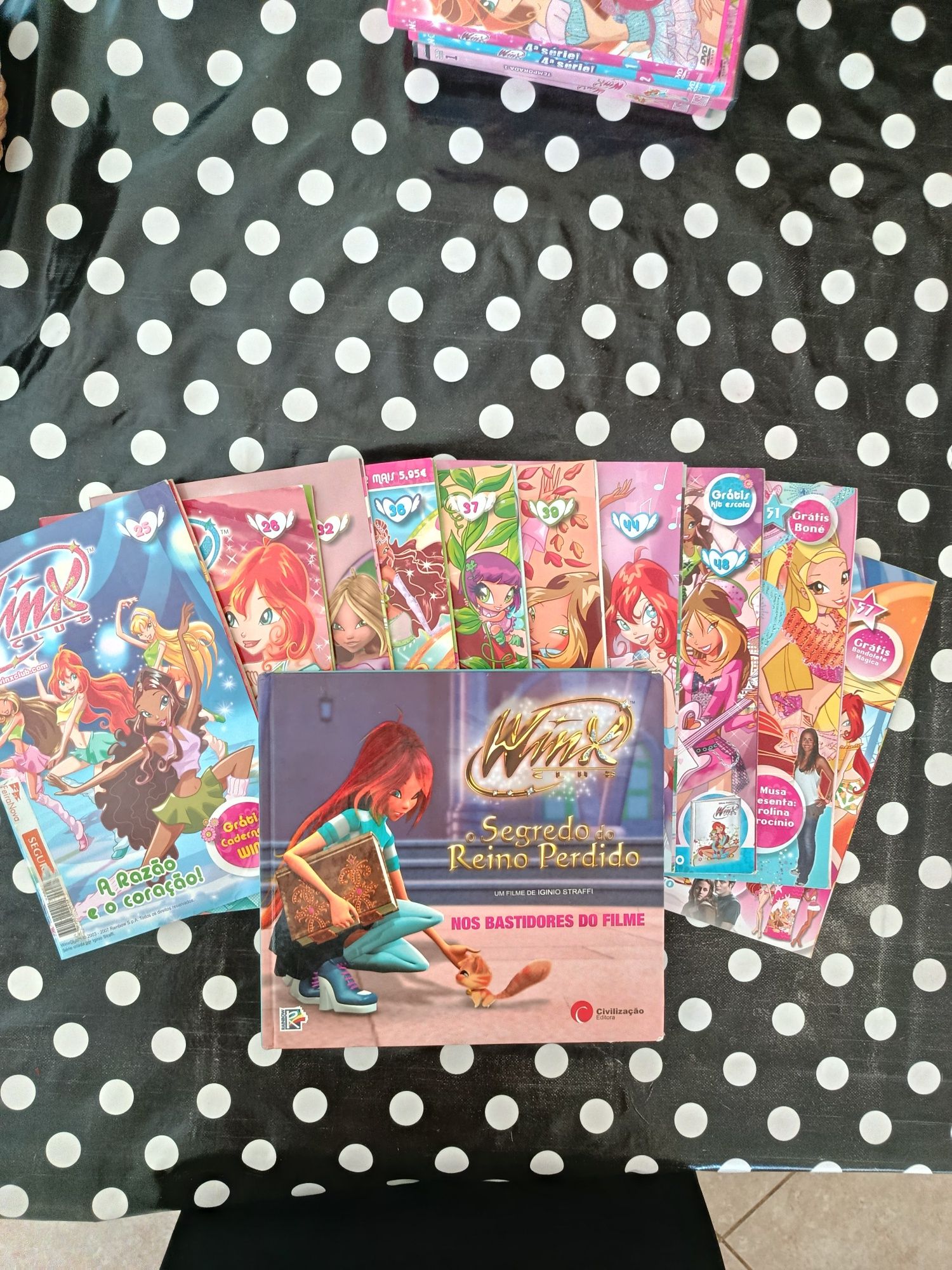 Winx Club - DVD + revistas + livro