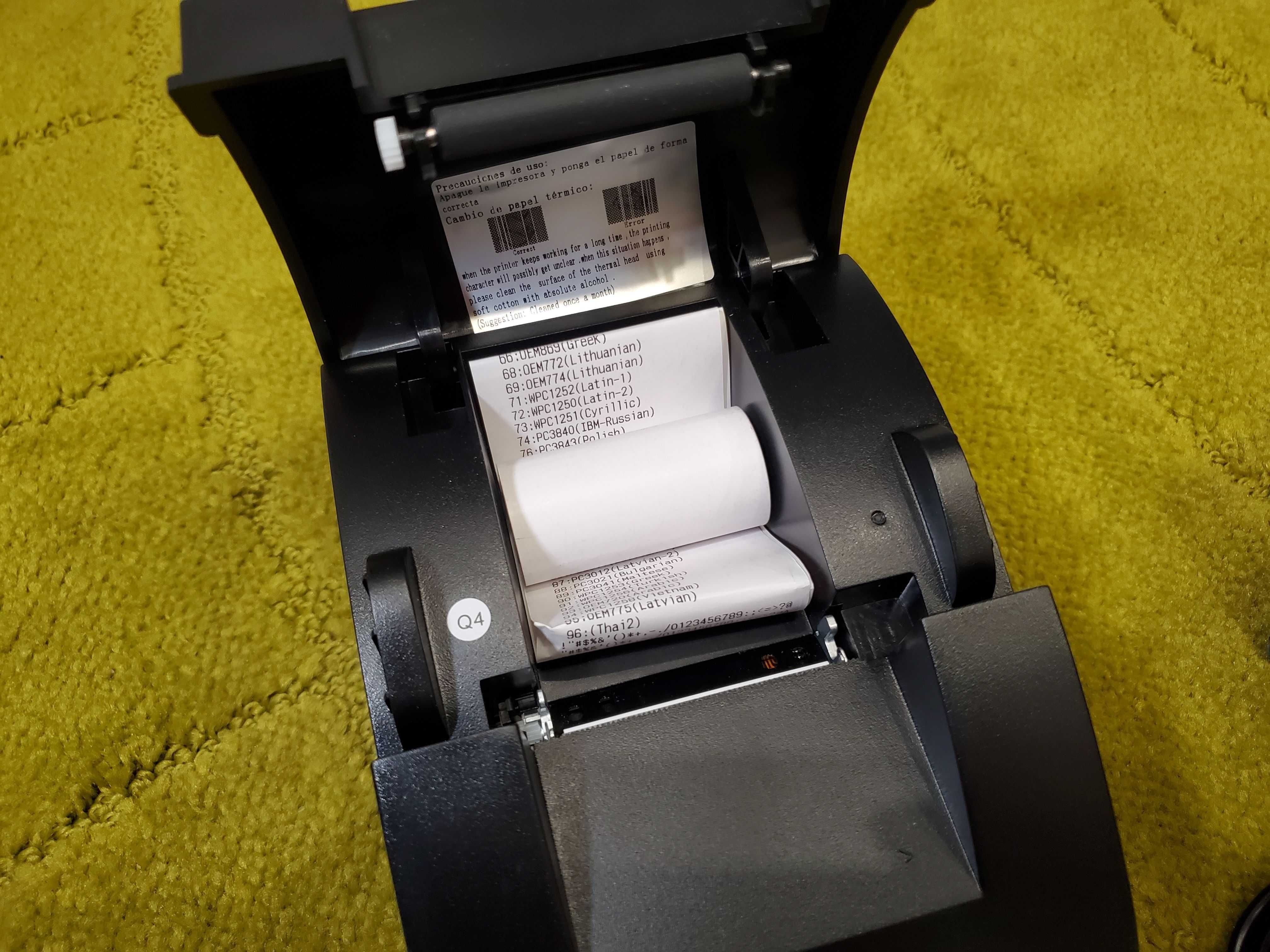 POS термопринтер NT-5890K для печати чеков с шириной ленты 58 мм