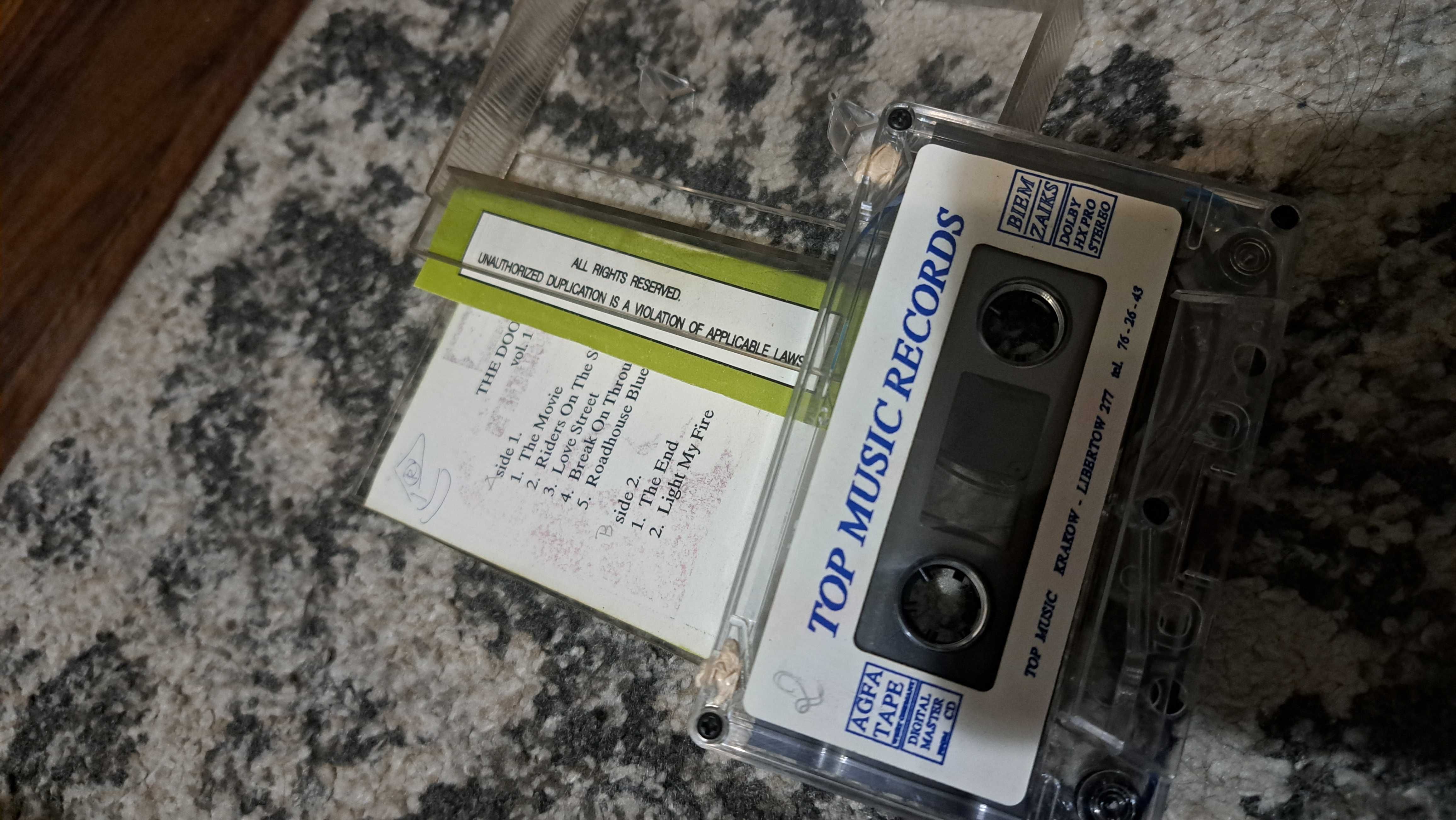The Doors Original soundtrack from vol. 1 kaseta audio