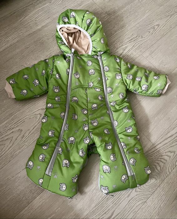 Теплий зимовий комбінезоний від народження і до року