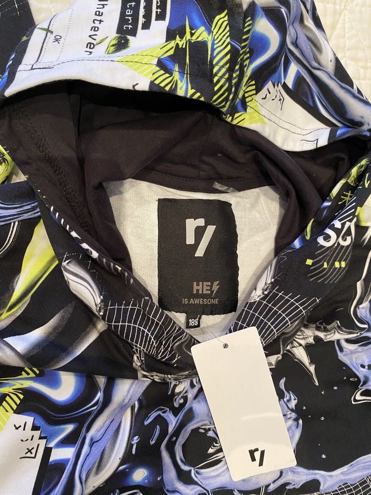 Bluza Reporter 188 L czarna wielokolorowa