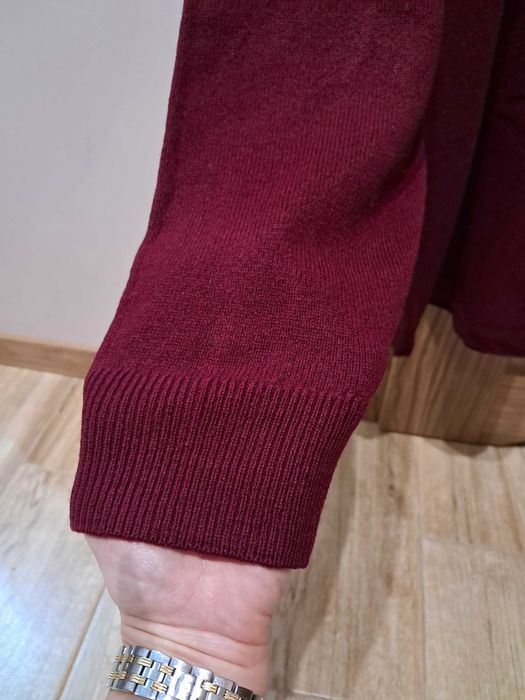Sweter męski wełniany 100% wełna jagnięca, do golfa r. XL/XXL