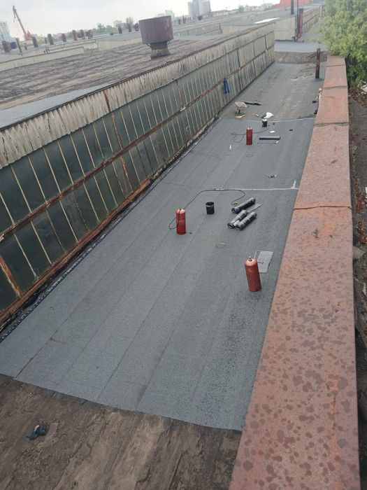 Покрівельні роботи, ПВХ мембрана, євро руберойд