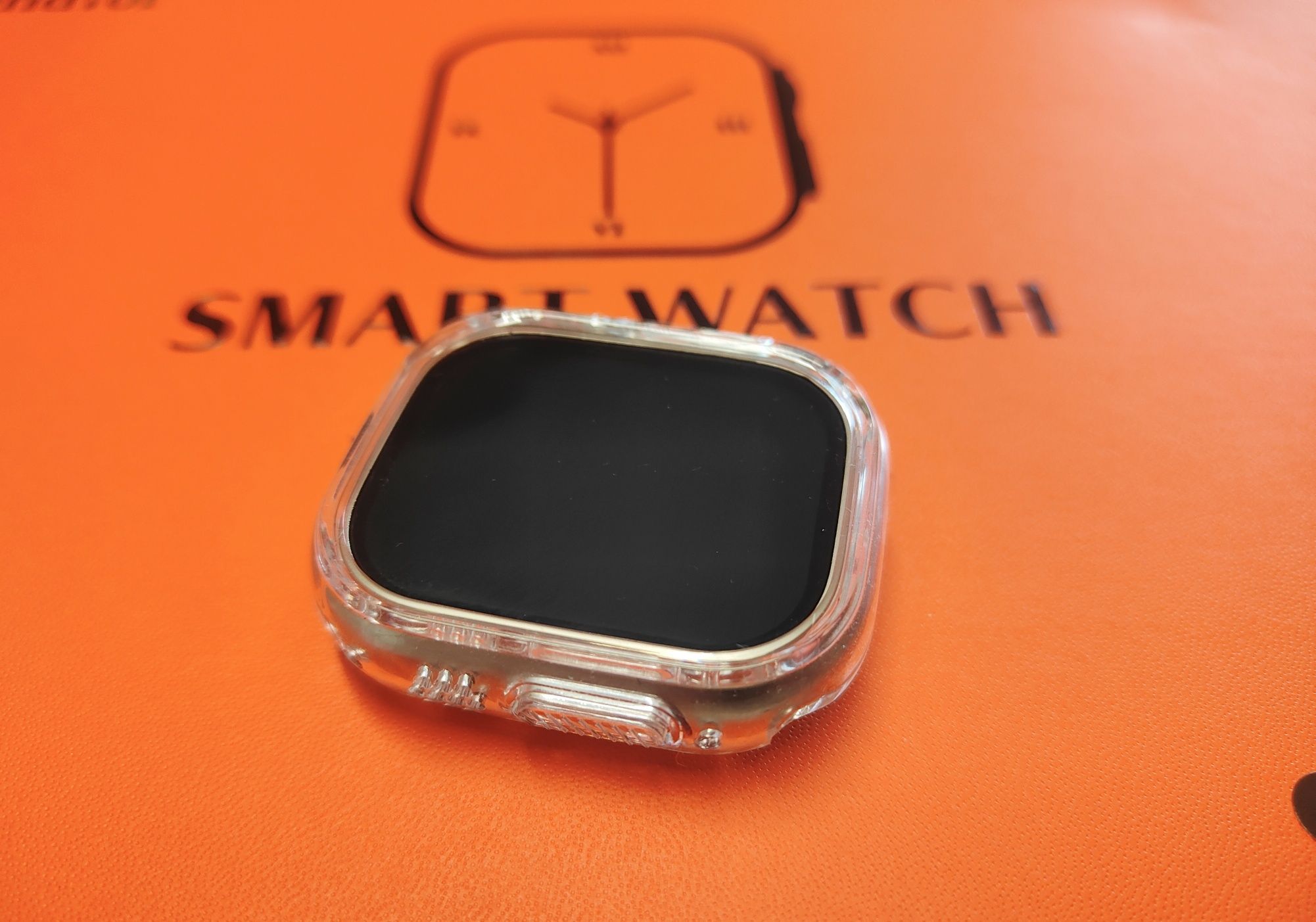 Conjunto de smartwach com proteção em plástico e 7 braceletes