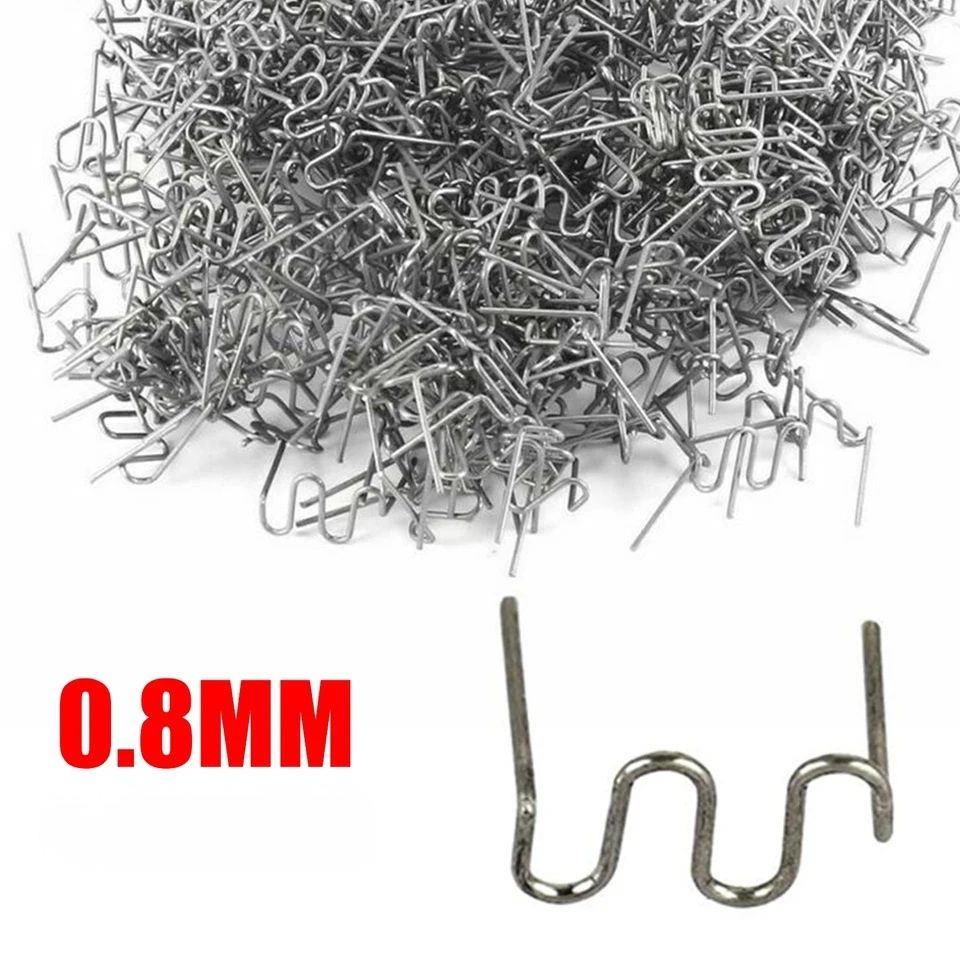 Grampo Soldar plástico UNIPLAST 0,8mm "U" Pré-Cortado (saco 100 unid.)