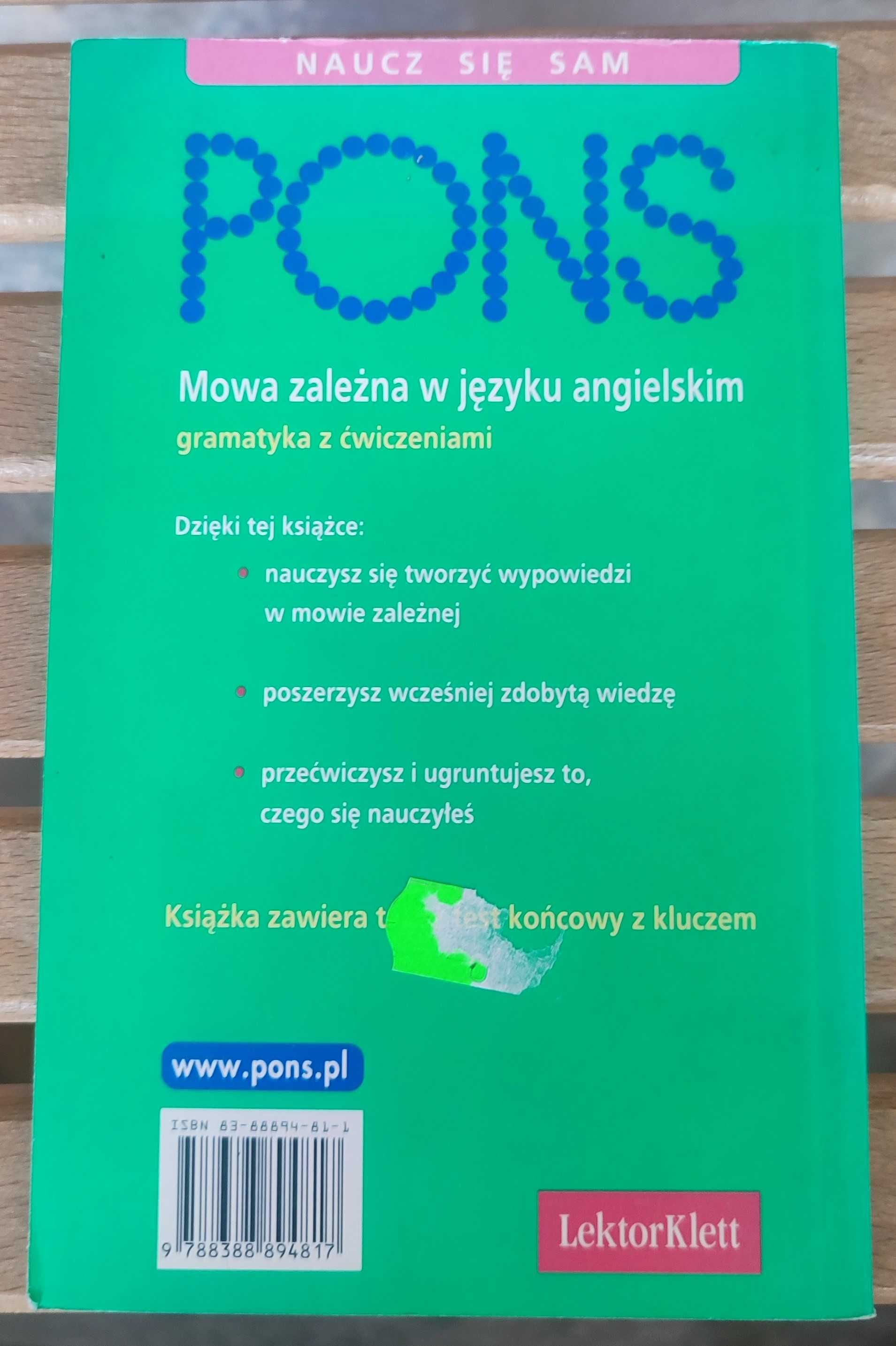 PONS Mowa zależna w języku angielskim