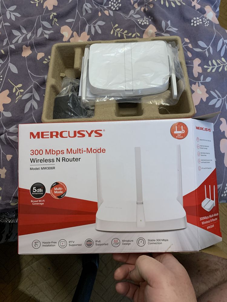 Wifi роутер Mercusys MW306R 300mb