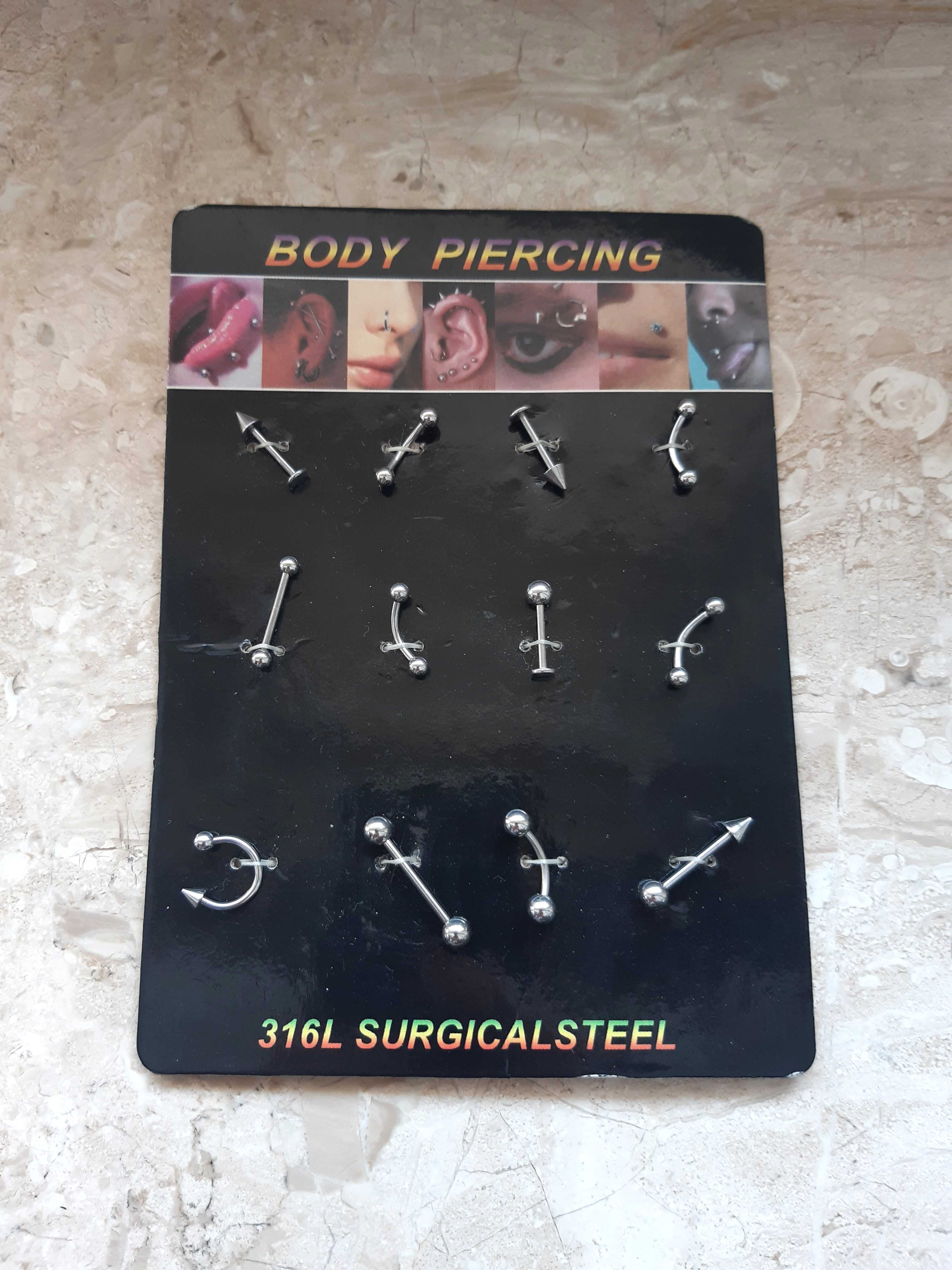 Body piercing kolczyki 316L stal chirurgiczna