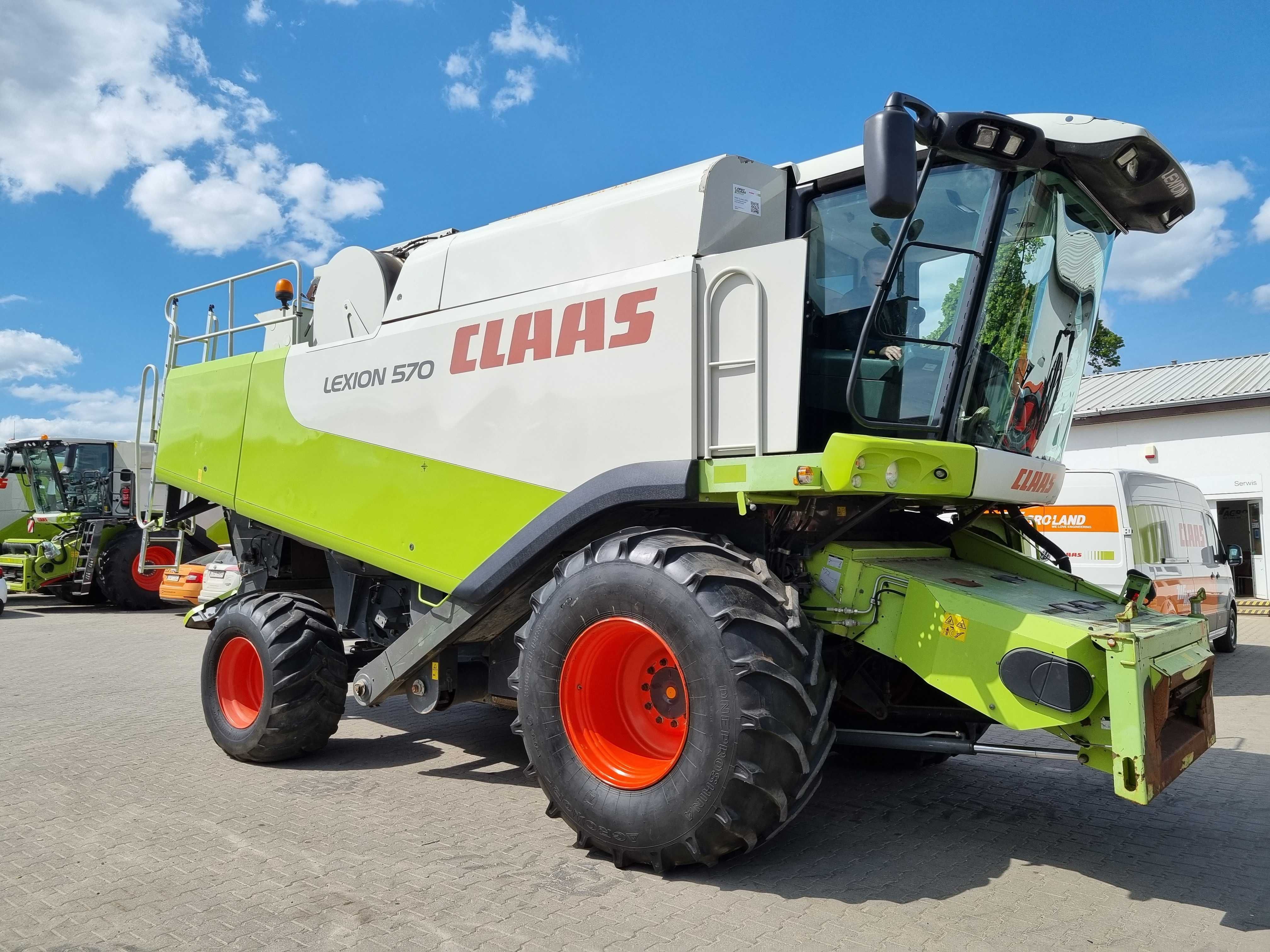 Kombajn zbożowy Claas Lexion 570 rok 2009  Vario 750