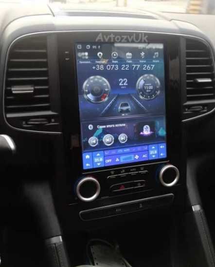 Магнитола MEGANE 4 Renault KOLEOS TALISMAN Tesla Меган CarPlay Android