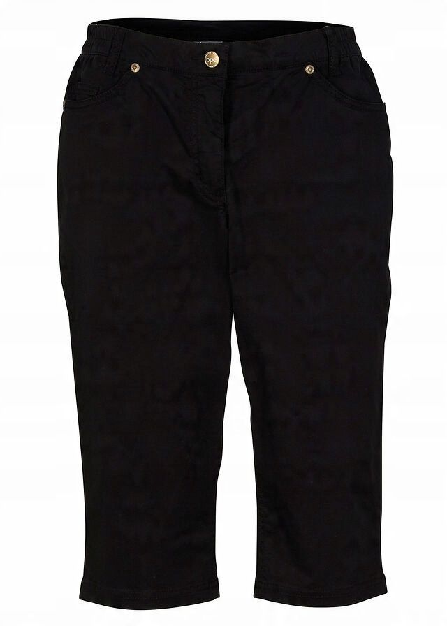 B.P.C czarne bermudy damskie r.44