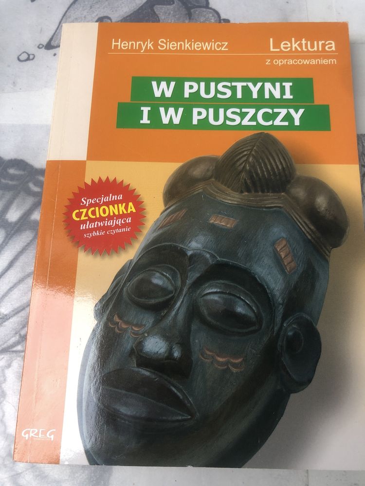 Książka z opracowaniem W pustyni i w Puszczy Henryk Sienkiewicz