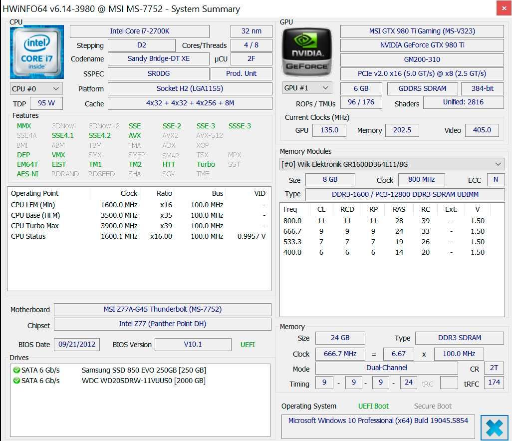 Komputer PC i7 GTX980Ti + GTX980, SSD 250GB, Win 10 PRO, 24GB RAM