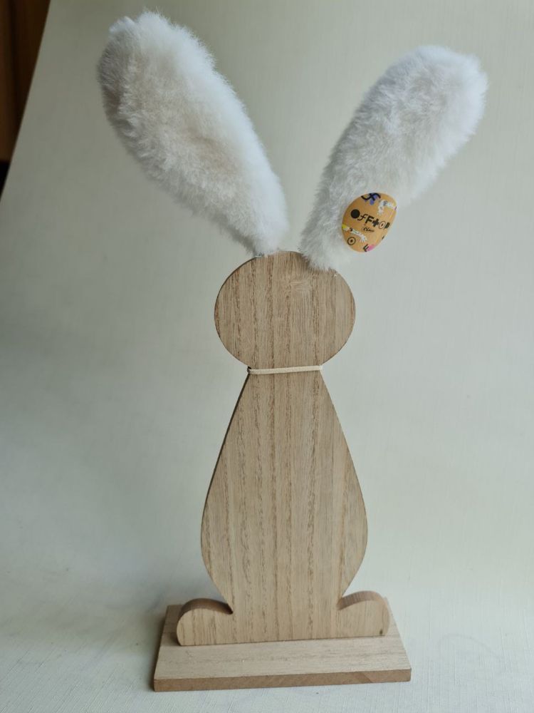 Декор Заєць Кролик в окулярах дерево новий
