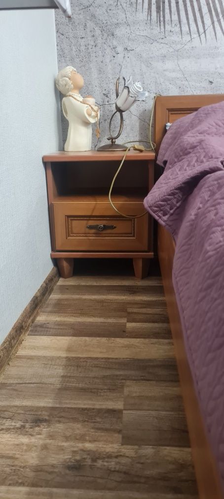 Meble do sypialni BRW New York: łóżko, szafka nocna