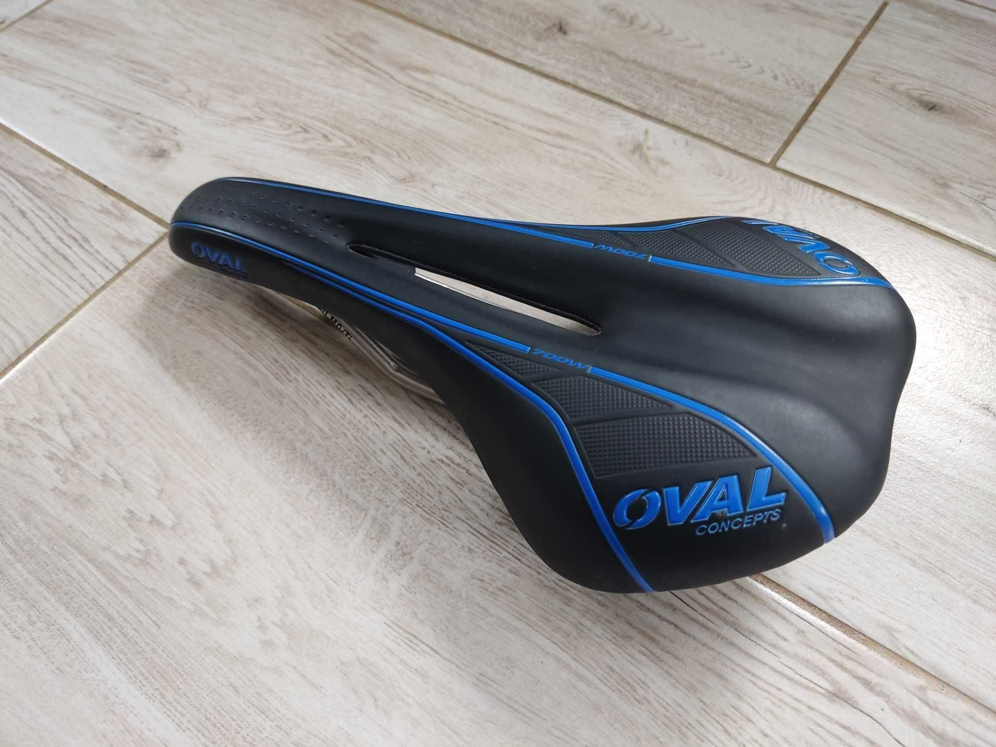 Siodełko szosa gravel OVAL Concept 700W CrMo jak nowe ok. 270g 140x260